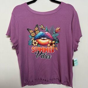 The Spring Shop Purple Summer Vibes Tee